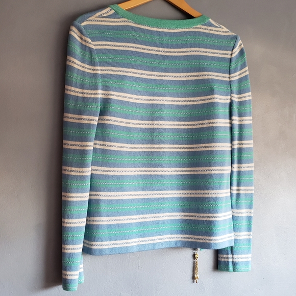 ST. JOHN SPORT, MARIE GRAY, VINTAGE SWEATER, BLUE, GREEN, SIZE S, M, NEW - Picture 7 of 13
